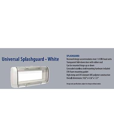 Dual Electronics SG3 Marine Radio Housing Unit - Waterproof Splashguard, Single DIN, Transparent White design - Buy Online on GoSupps.com