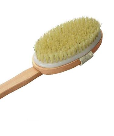Wholesome Beauty Dry Skin Body Brush - 11-Inch Wood Handle- Exfoliating and Detoxifying - Buy Online on GoSupps.com