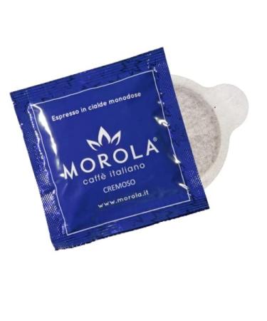 Morola Morola Italian Coffee - Morola Pods - Espresso Creamy Quality - Biodegradable Pods ESE44 (50 Waffles)