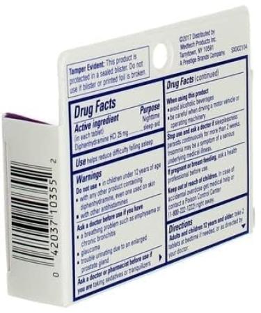 Sominex Nighttime Sleep Aid - Diphenhydramine HCl 25 mg Original Formula 16 Tablets - Worldwide Shipping Available - Buy Online on GoSupps.com