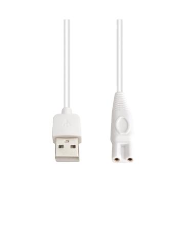 Finishing Touch Flawless Legs Charger Cord Replacement - 5V USB Power Cord (2-Pack, White) - Buy Online on GoSupps.com