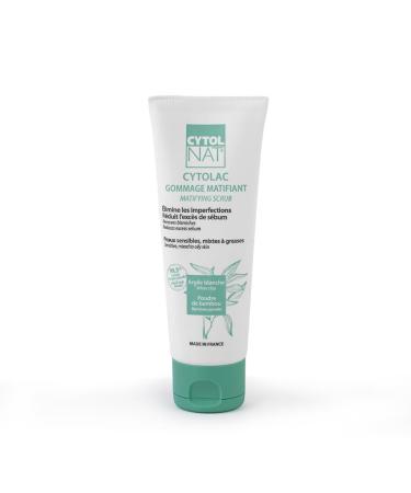 CYTOLNAT - Cytolac Mattifying Scrub - Care for sensitive combination to oily skin - Eliminates imperfections - Reduces excess sebum - 75ml