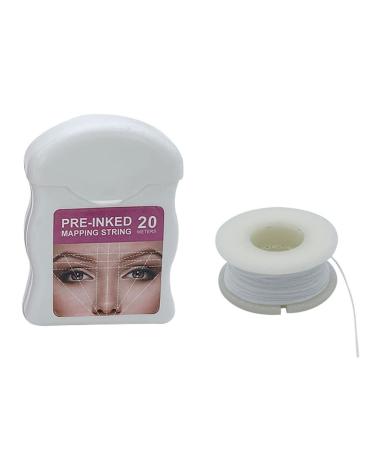 Eyebrauen Mapping String mapping string line eyebrow line thread pre-colored microblading mopping string microblading brows string accessories for eyebrow designers (white)