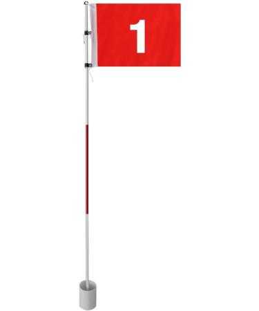 Boshen Golf Flagstick Practice Set for Backyard Putting Green - 1 Set/2 Set Hole Cup Flags - Buy Online on GoSupps.com