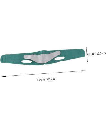 WOONEKY 1pc Thin Face Belt Face Lifting Belt Lift Mask Tightening Band Strap Graphene Green 60X10.5X1cm Green - Buy Online on GoSupps.com