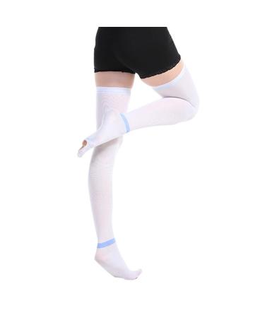 Agatige Thigh High Stockings Non-Slip Pressure Socks to Relieve Fatigue (XXL)