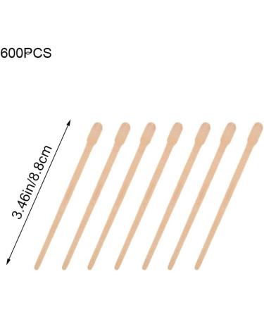 600 Small Wax Trowels & Wooden Sticks Set for Hair Removal | Facial Eyebrow Waxing Spatula Kit for Smooth Skin - Buy Online on GoSupps.com