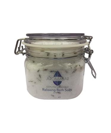 Lavande Sels de bain trempage 550g cadeau pot sel d'Epsom et Dead Sea SELS enrichie en HUILE ESSENTIELLE 100% naturel emball avec min raux