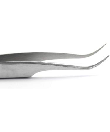 Ketama Silver Splinter Tweezers | Rust-Free Stainless Steel | 12cm Curved Tip | Ideal for First Aid & Splinter Removal | Sterilizable & Durable - Buy Online on GoSupps.com