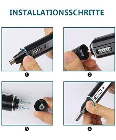 USB Rechargeable 4-in-1 Ear & Nose Hair Trimmer Kit - Portable Electric Eyebrow Shaper for Grooming | International Shipping Available - Buy Online on GoSupps.com