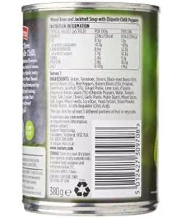  Baxters Baxters Jackfruit Three Bean & Chipotle Chili 380g Jackfruit black-eyed peas kidney beans with chipotle lime zest and coriander. - Buy Online on GoSupps.com