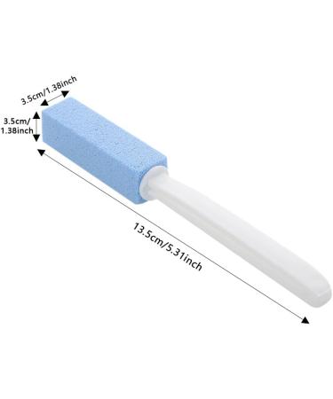 Pumice Stone for Toilet Toilet Limescale Remover 2 Pack Handle Toilet Bowl Cleaner Hard Water Build Up Remover with Ergonomic Handle for Kitchen/Bath/Pool/Household Cleaning Gray+Blue - Buy Online on GoSupps.com
