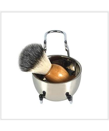Premium Stainless Steel Razor & Stand Set | Traditional Wet Shaving Kit for Men | Beard Grooming Brush & Bowl - Buy Online on GoSupps.com