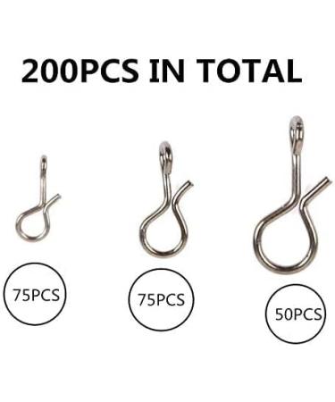 Maximumcatch 200 Pack Fly Fishing Accessories | Snaps Hooks Jigs & Bait with Mini Fly Box - Stainless Steel Quick Change No-Knot 5mm 8mm & 11mm - Buy Online on GoSupps.com