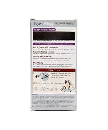 Bigen Speedy Hair Color Natural Brown 884 - Quick Easy & Long-Lasting Hair Dye for International Shipping - Buy Online on GoSupps.com