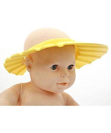 Newin Star Children's Swimming Cap Soft and Safe Ideal as a Visor for Shampoo in the Eye Washing Hair Yellow - Buy Online on GoSupps.com