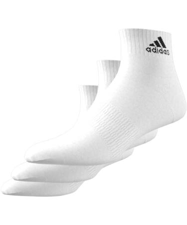 Buy Adidas Unisex Thin & Light Ankle Socks - 3 Pairs XL White/Black | International Shipping Available - Buy Online on GoSupps.com