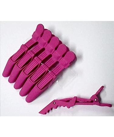 FP Shark Clips - 6 Hair Cutting Clips in Pink | Premium Compartment Clamps for Hairdressing - International Shipping Available - Buy Online on GoSupps.com