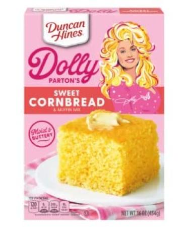 Duncan Hines Dolly Parton Buttermilk Biscuit and Sweet Cornbread Mix with Silicone Spatula Set by Favoricks - Buy Online on GoSupps.com