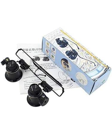 XENITE Glass with Light Double Glasses with LED Lights 20X Repair Tools Wearing an Enlarged Mirror 2X 4X 25x Lightweight Handheld Glass OfficeProducts Magnifier - Buy Online on GoSupps.com