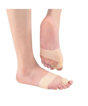 Keduoduo Foot Care Big Toe Hallux Valgus Corrector SEBSHORTICS BONE Thumb Adjuster Correction Pedicure Sock Bunion Straightener Regular Skin Color