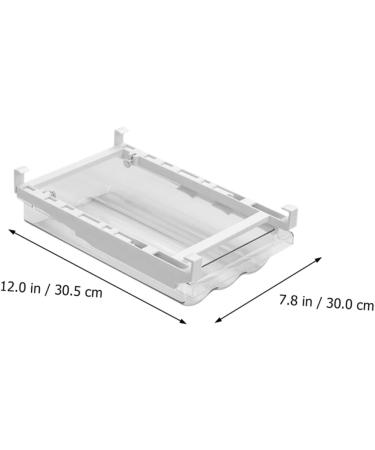 jojofuny 2pcs Out Holder Fridge Bin Eggs Hanging Container Refrigerator Drawer Egg Storage Tray re-usable Whitex2pcs 30.5X20X8.5cmx2pcs - Buy Online on GoSupps.com