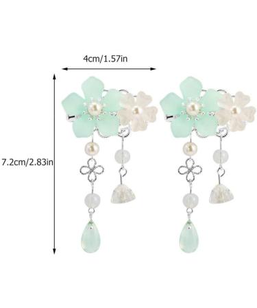 KALLORY 2 Pairs Children's Hair Accessories Tassel Hair Clip for Women Flower Hair Sticks Chinese Tassel Hairpin Vintage Hair Accessories Kids Headwear Bride Chinese Style Metal Japan - Buy Online on GoSupps.com