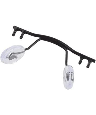 Mayabi metal replacement nose bridge 5 pieces glasses brick set borderless frame stainless steel-glasses nose bridge with nasal cushion frame (color: gun) (color: svart)
