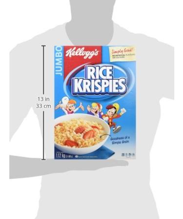 Kellogg's Rice Krispies Cereal 1.12kg/39.50oz (Jumbo Size) Canadian Breakfast Favorite - Buy Online on GoSupps.com