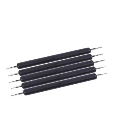 Milisten Nail Set Tool Manicure Tools 5pcs Stylus Tool Double-ended Lightweight Dot Painting Tool Nail Art Pen Nail Dotting Tool for Modeling Embossing Sculpting Clay Tool Manicure Tools