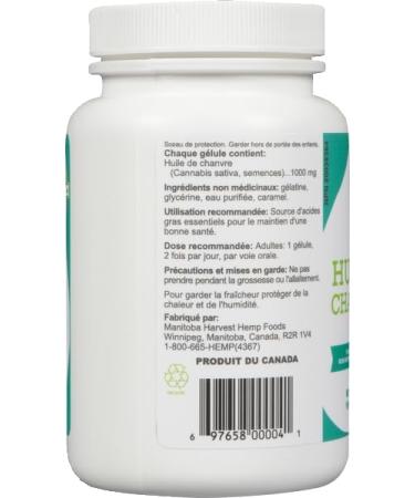 Manitoba Harvest Hemp Seed Oil Softgels 2 475mg of Plant Based Omegas 3 6 & 9 per serving including GLA Fish Oil Alternative 60ct (pack of 12) 60 count (Pack of 12) - Buy Online on GoSupps.com