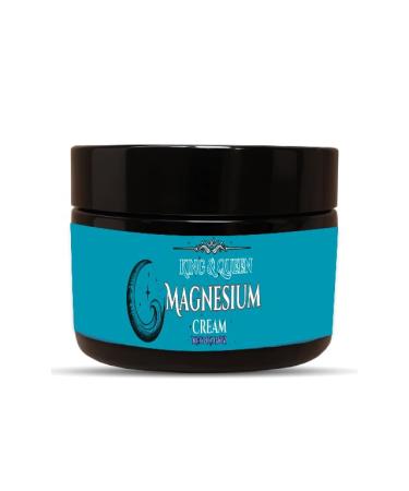 Magnesium Cream Relaxation & Muscle Comfort Support | Magnesium Glycinate Vitamin B5 Vitamin C | Magnesium Cream 2 oz King & Queen Wellness