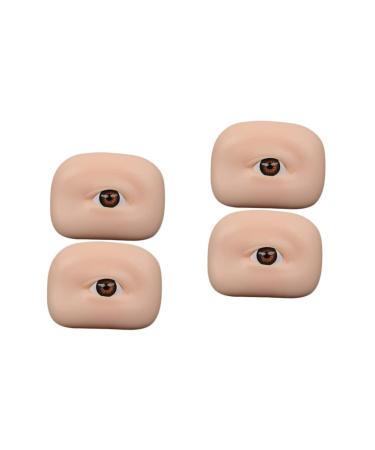 Healeved 4 Pcs Eye Practice Skin Makeup Eye Skin 3d Microblading Practice Skin Eyes Exercise Board