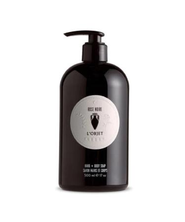 L'Objet Rose Noir Liquid Soap for Hand & Body - Effective Cleaning and Moisturizing - 17 oz
