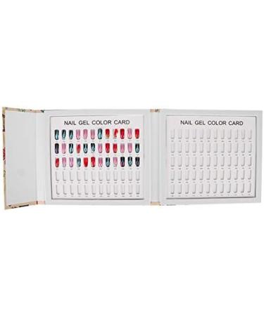 Professional 120 Colors Nail Art Color Card Nail Polish Gel Color Display Book Manicure Tool (Birds singing and flowers fragrant 120 color card) - Buy Online on GoSupps.com
