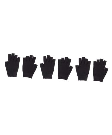 POPETPOP Spa Glove 3 Pairs Black Gloves Moisturizing Gloves Hydrating Glove Whitening Glove Mositurizing Fingerless Glove Mositurizing Glove Gel Gloves Apparel Spa Moisturizing Hand Gloves