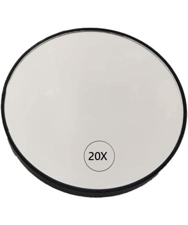 jumbans Magnifying Suction Cup Vanity Mirror 20X Handheld Magnifying with Handle Black - Buy Online on GoSupps.com