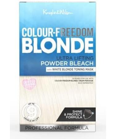 Knight & Wilson Colour-Freedom Blonde Ultra high lift Hair Bleach powder and White Blonde Neutralising Toner with Cream Developer 6% 20VOL (with 6% 20 Volume Developer) - Buy Online on GoSupps.com