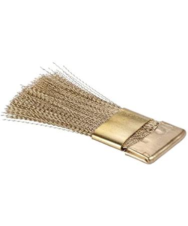 Nail art boring head clean brush copper wire bits cleaning brush nail polier head cleaner manicure tool accessories portable cleaner metal brush practical design and durable
