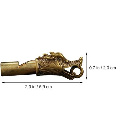 NUOBESTY Dragon Whistle Brass Emergency Survival Keychain 2pcs - Buy Online on GoSupps.com