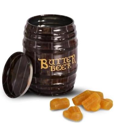 Jelly Belly Harry Potter Butterbeer Barrel Tin Butterscotch Chewy Candy 42g - Christmas & Holidays Candy - Vegan Candy Dairy Free Snacks Kosher Candy Gluten Free Bulk Candy Stocking Stuffers for Teens - Buy Online on GoSupps.com
