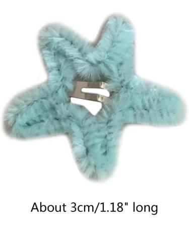 AJTUTUS Cute Star Shape Hairpins Hot Girls Plush Star Hair Clip Headdress Style Barrettes Cute Star Hair Clip for Woman - Buy Online on GoSupps.com