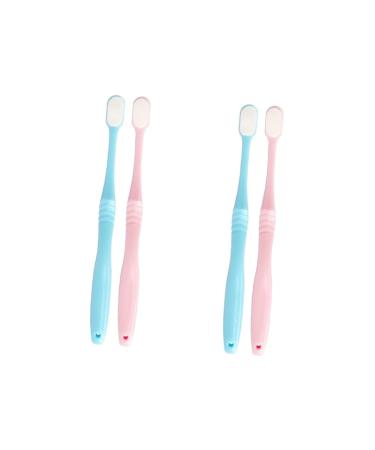 Gatuida 4 pieces adult small head super soft hair toothbrush ultra -thousand hair toothbrush delivery toothbrush maternity care japan superfine trip
