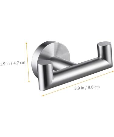 Alipis Coat Hook Black Hanger Outfit Hangers Bath Towel Hanger Bathroom Robe Towel Holder Hang Towel Heavy 9.8x5.8cm Silver - Buy Online on GoSupps.com