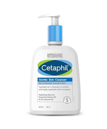 Gentle Skin Cleanser For Dry Normal Sensitive Skin 500ml Hydrating Face Wash With Niacinamide Vitamin B5