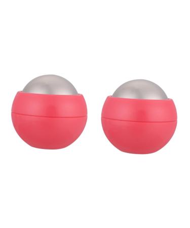 Magiclulu 2st hand massage ball Cold roller foot massage devices roller ball for the household Hand massage device Face massage devices ice cream -free steel pink roll body fitness