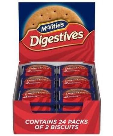 McVitie's Digestives Original Wheatmeal Biscuits 4 x 29.4g Pack of 4 - Buy Online on GoSupps.com