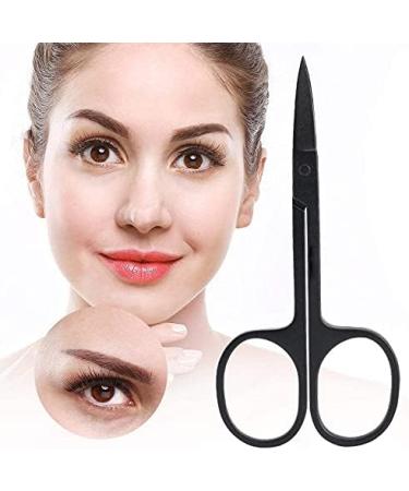 Black Stainless Steel Scissor Eyebrows Nose Hair Beard Scissor Beauty Tool Nose Hair Scissors fingernail Scissors Small Grooming Scissors(Nose Hair Scissor) Professional - Buy Online on GoSupps.com