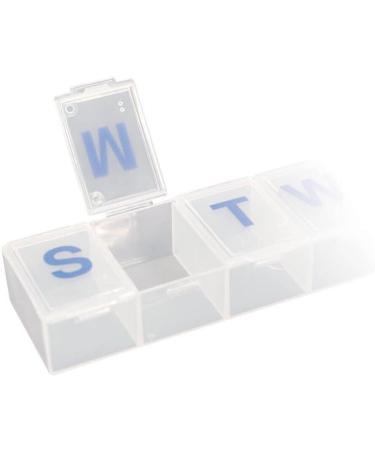 7-Day Pill Organizer Box for Vitamins & Medicine | Clear Case Holder - Best for Travel & Daily Use - Buy Online on GoSupps.com