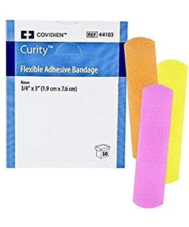 Covidien 44103 Curity Flexible Neon Bandage 3/4x3 50/Bx - Buy Online Now - Buy Online on GoSupps.com